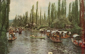 Postcard View of Xochimilco from the '50s