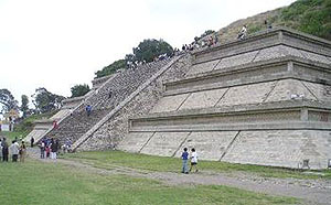 Resotred Stairway, Cholula Pyramid, Cholula, Puebla