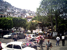 The Plaza Borda, Taxco's cental zocalo